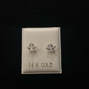 14k solid earrings
